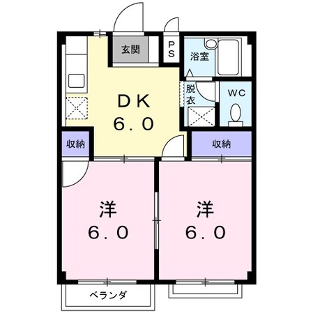 タムラハイツの物件間取画像